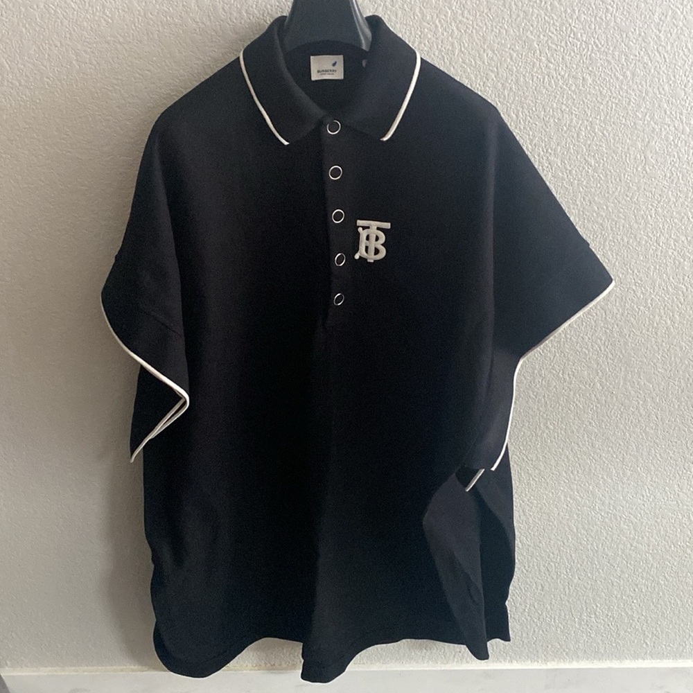 Authentic Like New Burberry TB Polo Poncho